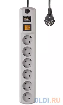 Сетевой фильтр MOST HP 6 (HP 5М) 6 розеток 5 м белый