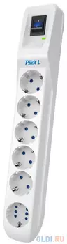 Сетевой фильтр Pilot L (GP) 173, 5м, белый