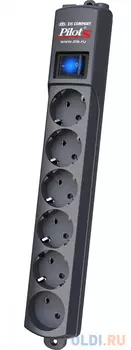 Сетевой фильтр Pilot S 6 розеток 7 м