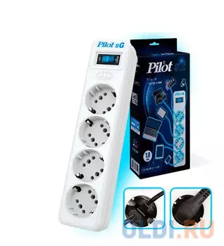 Сетевой фильтр Pilot SG 4 розетки 3 м