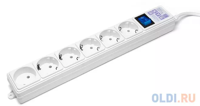 Сетевой фильтр Power Cube SPG(5+1)-16B-1,9М 6 розеток 1.9 м белый