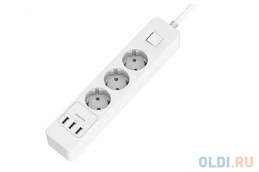 Сетевой фильтр с USB зарядкой HARPER UCH-330 3xUSB