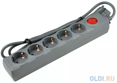 Сетевой фильтр Uniel S-GSU5-1,5 5 розеток 1.5 м
