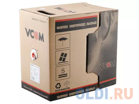 Кабель VCOM UTP 4 пары кат.6 (бухта 305м) p/n:VNC1120