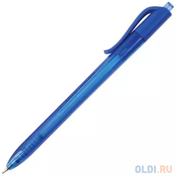 Шариковая ручка автоматическая BRAUBERG Extra Glide R Tone синий 0.35 мм OBPR169