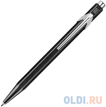 Шариковая ручка автоматическая Caran D’Ache Office Popline Metal-X синий M 849.809