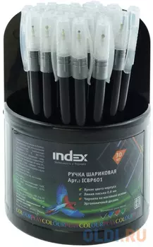 Шариковая ручка Index ColourPlay черный 0.6 мм ICBP601/BK