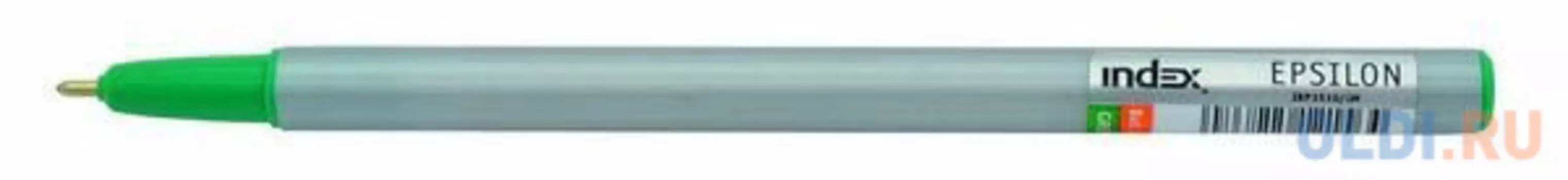 Шариковая ручка Index Epsilon зеленый 1 мм IBP3510/GN
