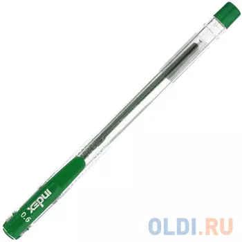 Шариковая ручка Index IBP4170/GN зеленый 0.6 мм
