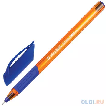 Шариковая ручка масляная BRAUBERG Extra Glide GT Tone Orange синий 0.35 мм OBP144
