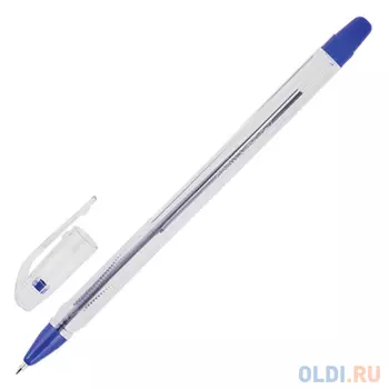 Шариковая ручка масляная CROWN Oil Jell синий 0.5 мм OJ-500B