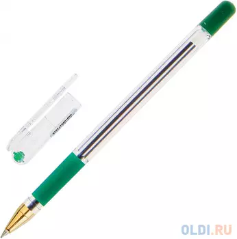 Шариковая ручка MUNHWA MC Gold зеленый 0.3 мм BMC-04