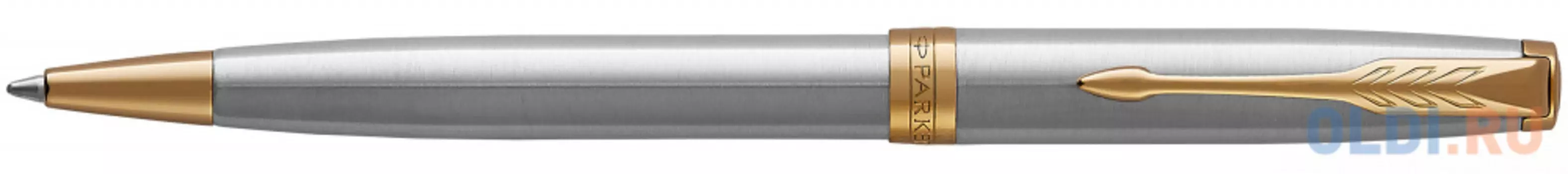 Шариковая ручка поворотная Parker Sonnet Core K527 Stainless Steel GT черный M 1931507