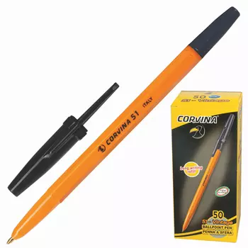 Шариковая ручка шариковая Corvina 40163/01G черный 0.7 мм
