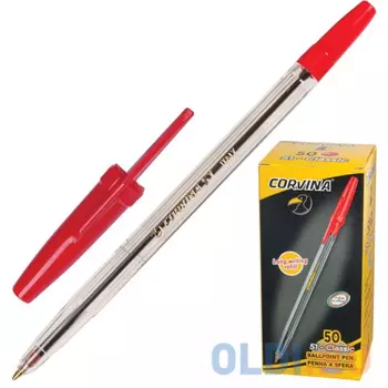 Шариковая ручка шариковая Corvina 40163/03 красный 0.7 мм