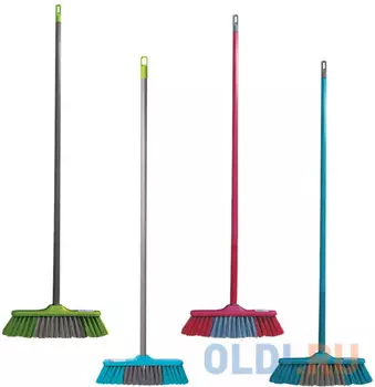 Щетка для уборки с черенком 110 см, ширина 31 см, щетина 7 см, пластиковая, еврорезьба, YORK "Frontiera", 51020