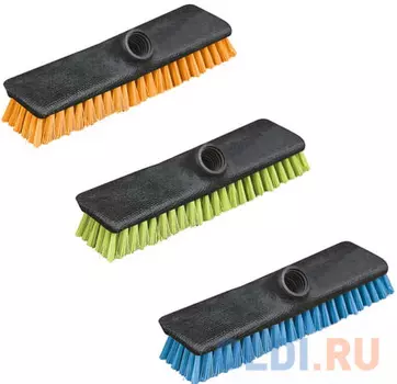 Щетка для уборки (скраббер), ширина 24 см, щетина 2,5 см, пластик, еврорезьба, YORK "Centi Twigi", 43020