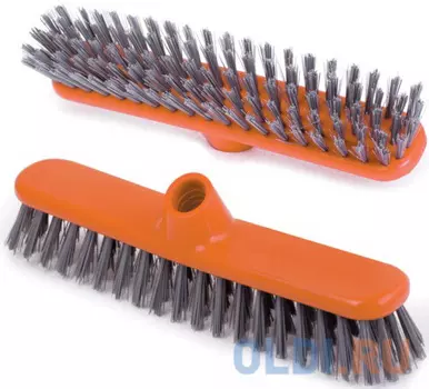 Щетка для уборки (скраббер), ширина 27 см, щетина 3,5 см, пластиковая, еврорезьба, IDEA "Шробер", М 5108