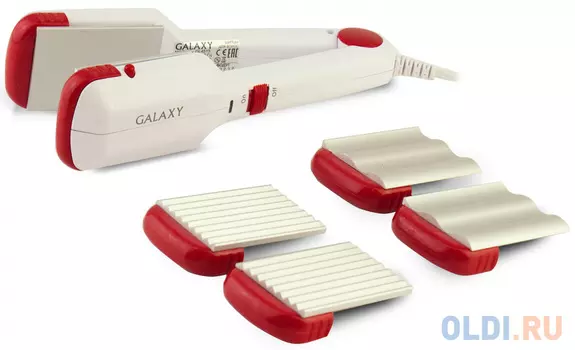 Щипцы GALAXY GL4515 40Вт белый красный