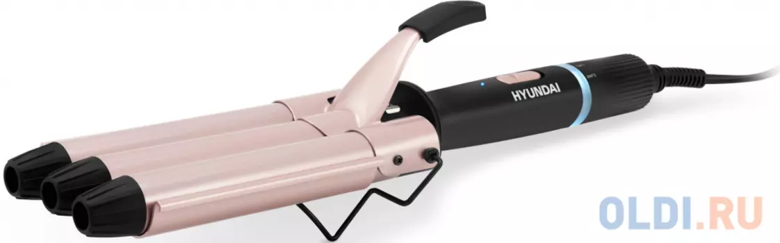 Щипцы Hyundai H-HS1477 130Вт макс.темп.:200С покрытие:керамико-турмалиновое черный