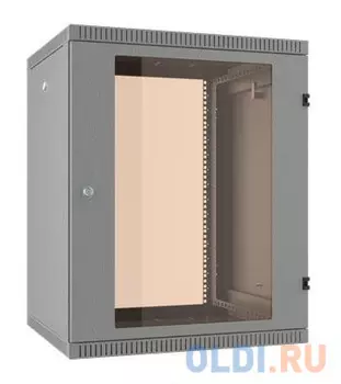 Шкаф коммутационный C3 Solutions WALLBOX 18-65 G (NT589171) настенный 18U 600x520мм пер.дв.стекл направл.под закл.гайки 260кг серый 470мм 28кг 880мм I