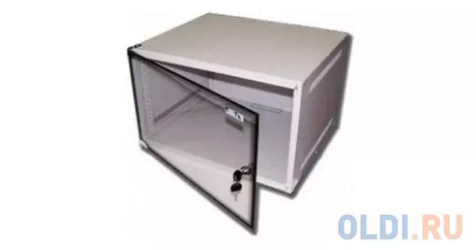 Шкаф коммутационный Lanmaster (TWT-CBWPG-6U-6X4-GY) 6U 600x400мм пер.дв.стекл 60кг серый