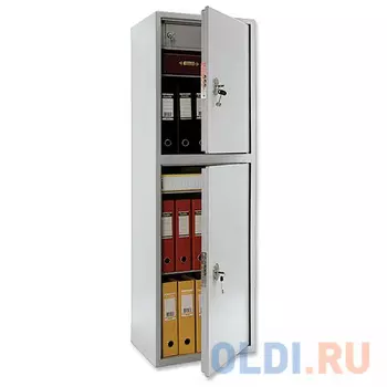 Шкаф металлический для документов ПРАКТИК "SL-150/2Т", 1490х460х340 мм, 36 кг, 2 отделения, сварной