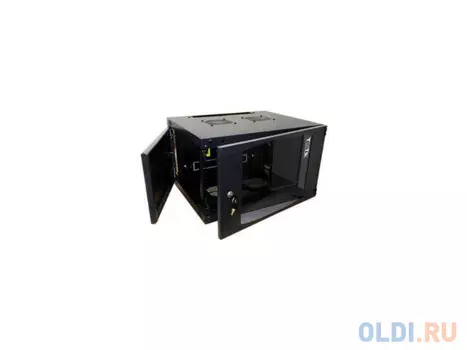 Шкаф настенный 12U Lanmaster TWT-CBWNG-12U-6X4-BK 550x450mm черный 60кг