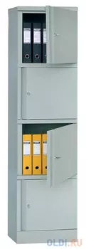 Шкаф Практик AM 1845/4 (S20499181402) архивный 1830x472x458мм серый/серый