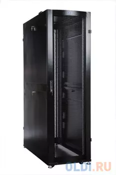 Шкаф серверный ЦМО (ШТК-СП-42.6.12-44АА-9005) напольный 42U 600x1130мм пер.дв.перфор. задн.дв.перфор. 2 бок.пан. 1350кг черный 890мм 130кг 180град. 19