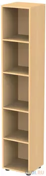 Шкаф (стеллаж) "Канц", 350х330х1830 мм, 4 полки, цвет бук невский, КК32.10
