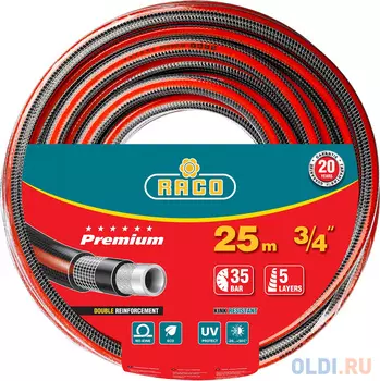 Шланг Raco армированный 3-х слойный 3/4"х25м 40300-3/4-25
