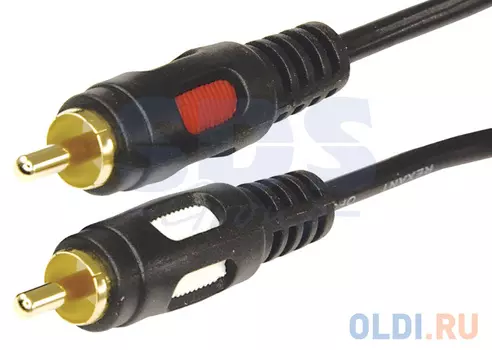 Шнур 2RCA Plug - 2RCA Plug 5М (GOLD) REXANT