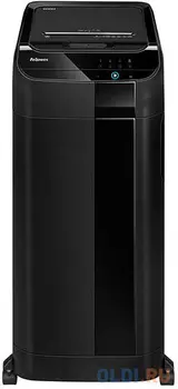 Шредер Fellowes AutoMax 600M черный (секр.P-5)/фрагменты/600лист./83лтр./скрепки/скобы/пл.карты