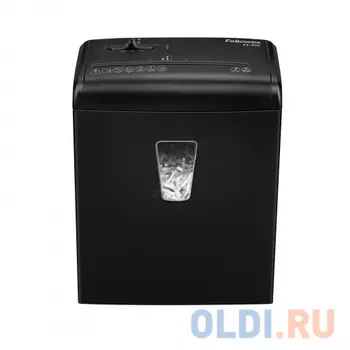 Шредер Fellowes PowerShred 6C, DIN P-4, 4х35мм, 6лст., 11лтр. ,уничт.: скобы,скр., пл.карты