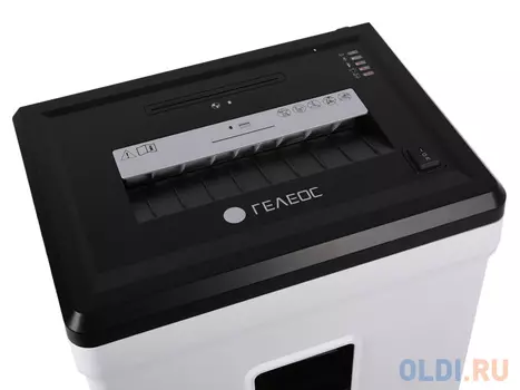 Шредер ГЕЛЕОС УМ26-2, (DIN P-2), полоса 3,9мм, 17-21 лист (70г/м2), CD/пл.карты/скрепки/скобы, 26 литров