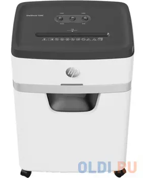 Шредер HP OneShred 12MC С-4 перекрестный 12лист. 12лтр. скрепки скобы пл.карты