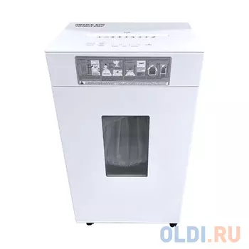 Шредер Office Kit ZeroDust s209 2x10 белый (секр.P-5) фрагменты 12лист. 42.5лтр. пл.карты