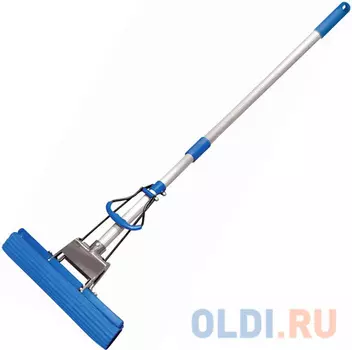 Швабра самоотжимная, роликовый отжим, насадка PVA 27 см, телескопический черенок 65-120 см, YORK "Top", 81120