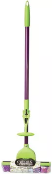 Швабра самоотжимная, роликовый отжим, насадка PVA 28 см, телескопический черенок 65-120 см, YORK "Prestige", 81180