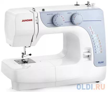 Швейная машина Janome EL532 бело-голубой