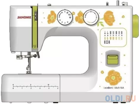 Швейная машина Janome Excellent Stitch 15A белый