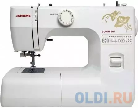 Швейная машина Janome Juno 507 белый/цветы