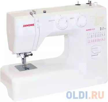 Швейная машина Janome Juno 523 белый/цветы