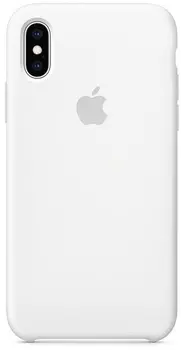 Силиконовый чехол Apple Silicone Case MRW82ZM/A для iPhone XS - White