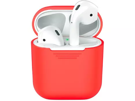 Силиконовый чехол Deppa для AirPods, красный