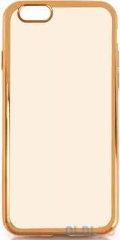 Силиконовый чехол с рамкой для iPhone 7 Plus DF iCase-09 (gold)