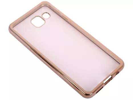 Силиконовый чехол с рамкой для Samsung Galaxy A3 (2016) DF sCase-22 (gold)