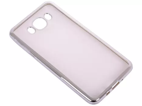 Силиконовый чехол с рамкой для Samsung Galaxy J7 (2016) DF sCase-30 (silver)