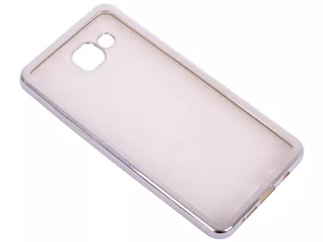 Силиконовый чехол с рамкой для Samsung Galaxy A5 (2016) DF sCase-23 (silver)